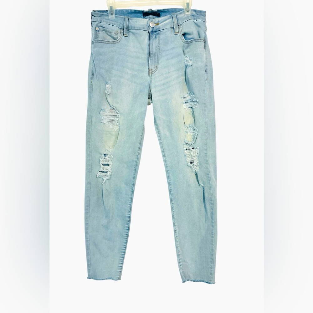 Aeropostale High Rise‎ Curvy Jeggings Light Blue Boyfriend Jeans size 12 (E66)